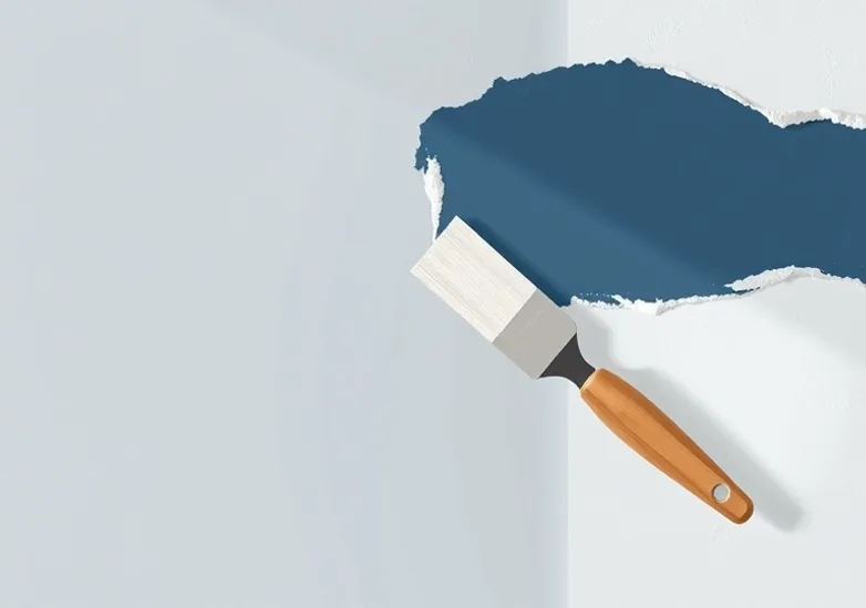 Application d'un enduit décoratif à la lisseuse sur un mur